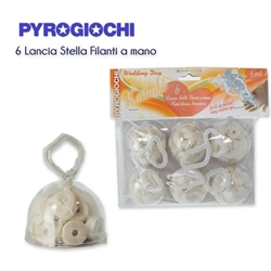 Lancia Stelle Filanti a Mano Wedding Day 6 Pz  43033