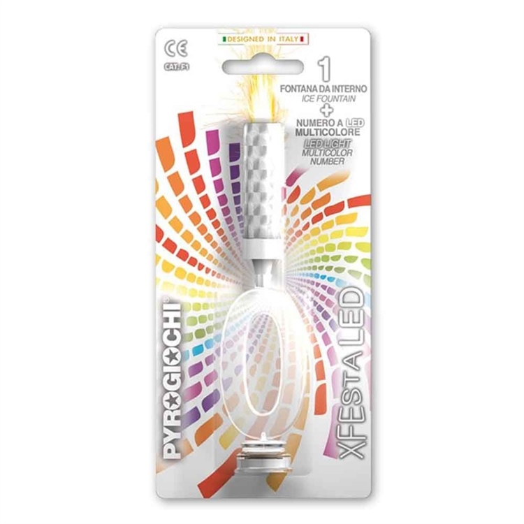 Fontana Numero 0 Led Multicolore 41190