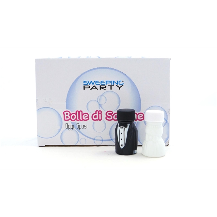 Bolle di Sapone Formato Sposi 24 PZ Bolle di Sapone Formato Sposi 24 PZ